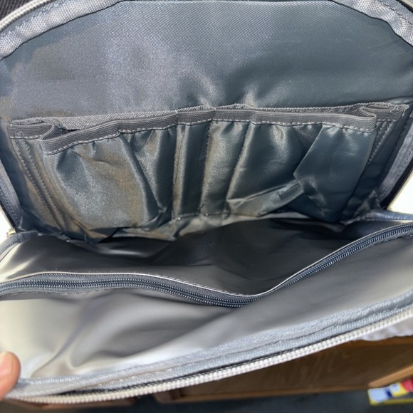 Black LOVEVOOK Diaper Bag Backpack‎ Waterproof Quilted Travel Nappy Bag - Picture 3 of 8